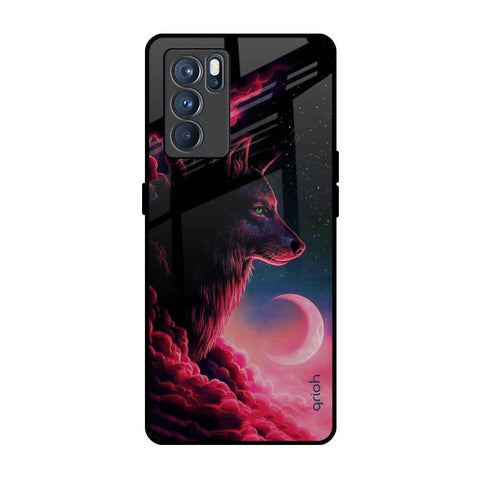 Moon Wolf Glossy Case for Oppo Reno6