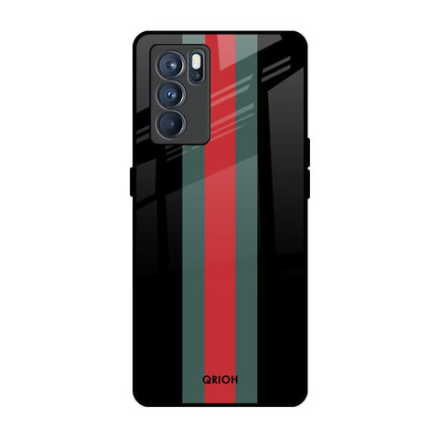 Vertical Stripes Glossy Case for Oppo Reno6
