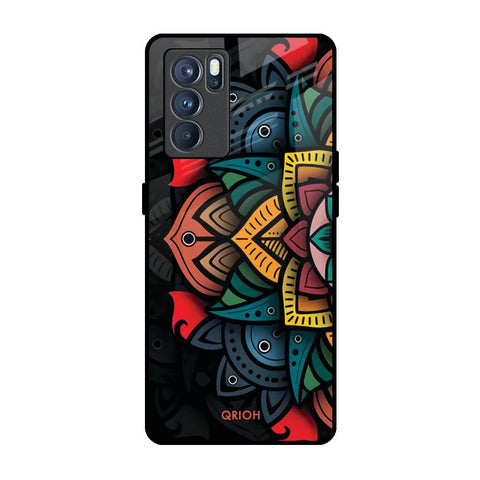 Retro Gorgeous Flower Glossy Case for Oppo Reno6