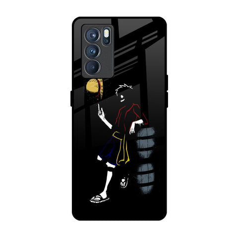 Luffy Line Art Glossy Case for Oppo Reno6