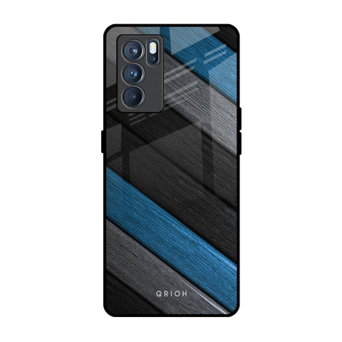 Multicolor Wooden Effect Glossy Case for Oppo Reno6