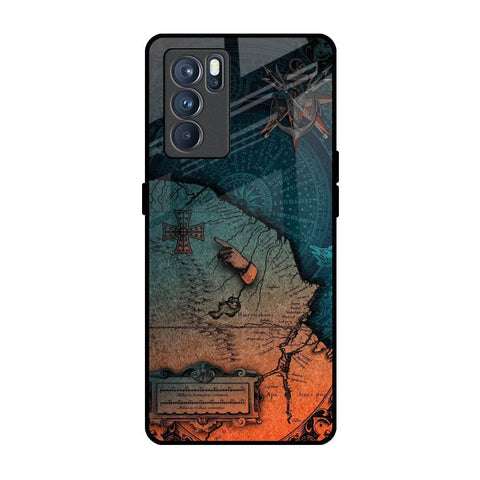 Geographical Map Glossy Case for Oppo Reno6
