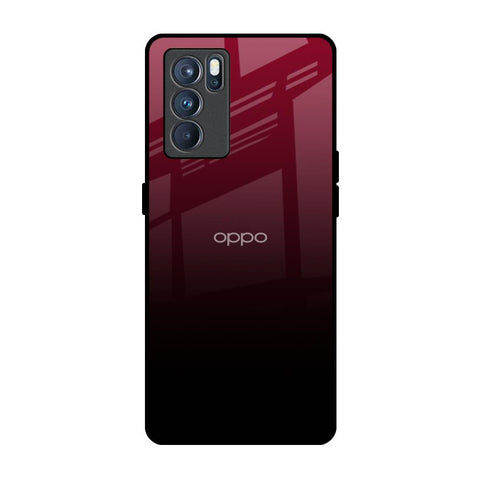 Wine Red Glossy Case For Oppo Reno6