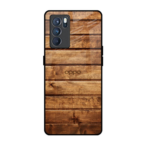 Wooden Planks Glossy Case for Oppo Reno6