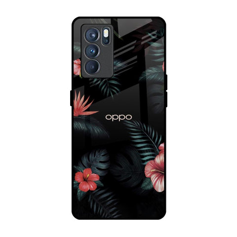Tropical Art Flower Glossy Case for Oppo Reno6