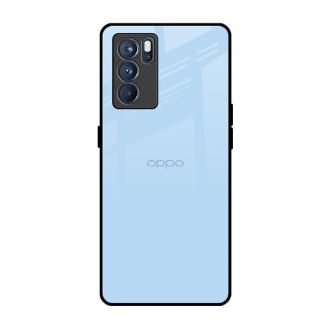 Pastel Sky Blue Glossy Case for Oppo Reno6