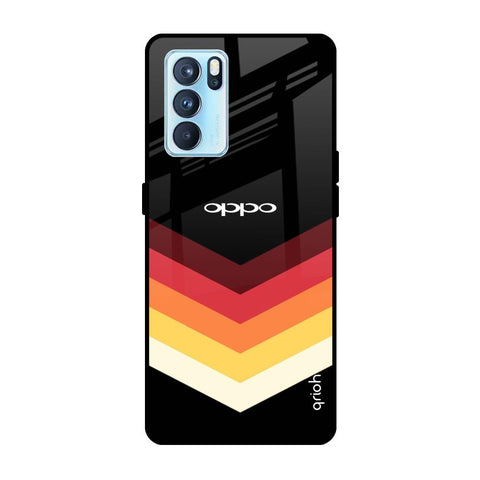 Abstract Arrow Pattern Glossy Case For Oppo Reno6
