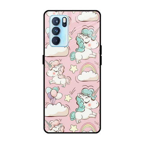 Balloon Unicorn Glossy case for Oppo Reno6