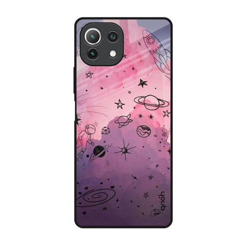 Space Doodles Glossy Case for Mi 11 Lite