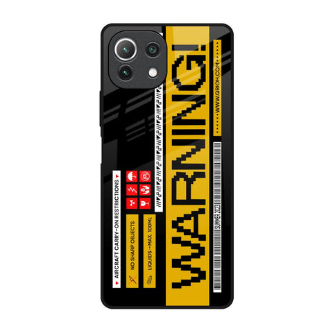 Aircraft Warning Glossy Case for Mi 11 Lite