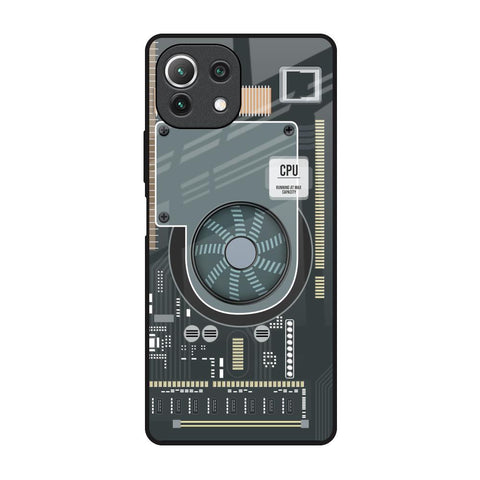 Motherboard Circuit Glossy Case for Mi 11 Lite