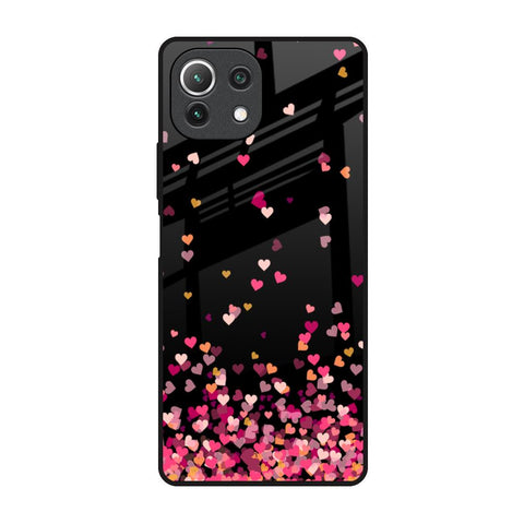 Heart Rain Fall Glossy Case For Mi 11 Lite