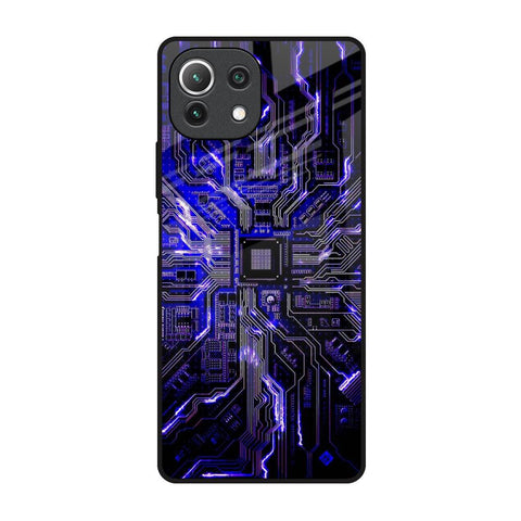 Techno Color Pattern Glossy Case For Mi 11 Lite