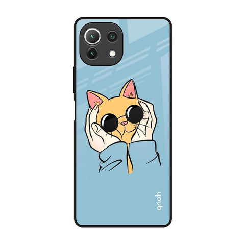 Adorable Cute Kitty Glossy Case For Mi 11 Lite