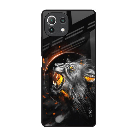 Aggressive Lion Glossy Case for Mi 11 Lite