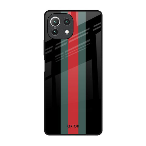 Vertical Stripes Glossy Case for Mi 11 Lite