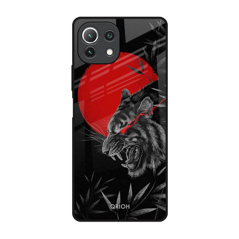 Red Moon Tiger Glossy Case for Mi 11 Lite