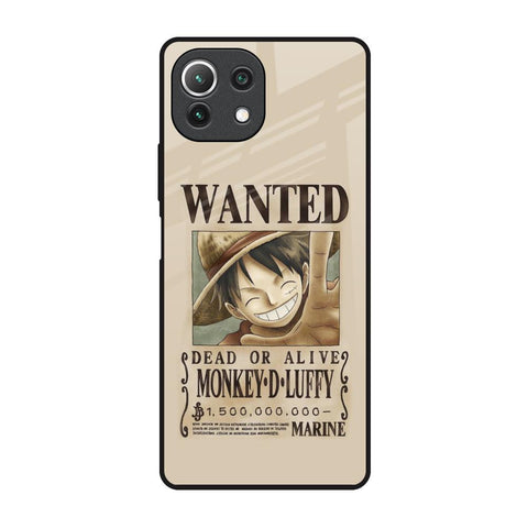 Luffy Wanted Glossy Case for Mi 11 Lite