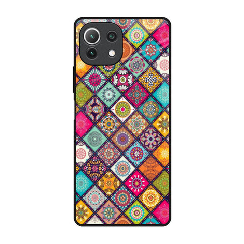 Multicolor Mandala Glossy Case for Mi 11 Lite