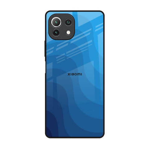 Blue Wave Abstract Glossy Case for Mi 11 Lite