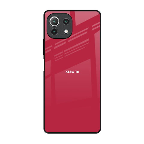 Solo Maroon Glossy case for Mi 11 Lite