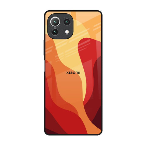 Magma Color Pattern Glossy Case for Mi 11 Lite