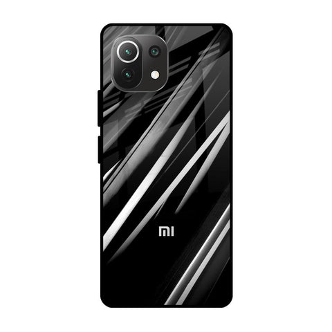 Black & Grey Gradient Glossy Case For Mi 11 Lite