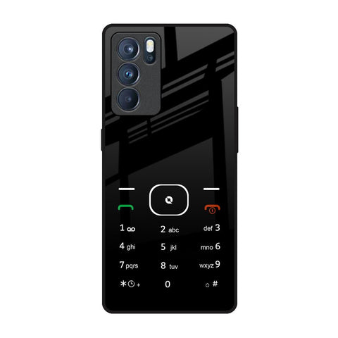 Classic Keypad Pattern Glossy Case for Oppo Reno6 Pro