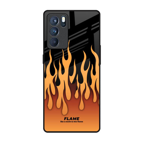 Fire Flame Glossy Case for Oppo Reno6 Pro