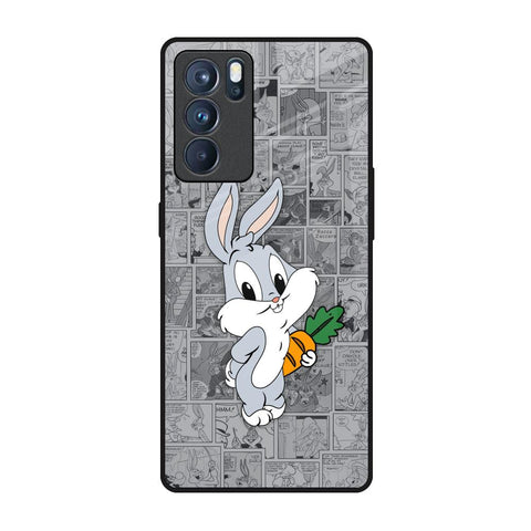 Cute Baby Bunny Glossy Case for Oppo Reno6 Pro