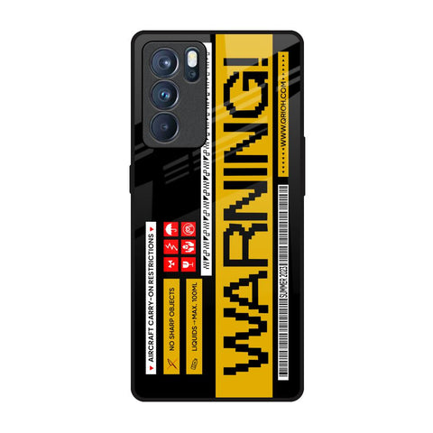 Aircraft Warning Glossy Case for Oppo Reno6 Pro