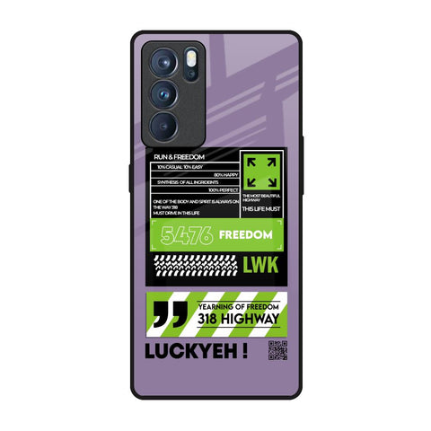 Run & Freedom Glossy Case for Oppo Reno6 Pro
