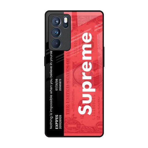 Supreme Ticket Glossy Case for Oppo Reno6 Pro