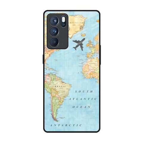 Travel Map Glossy Case for Oppo Reno6 Pro