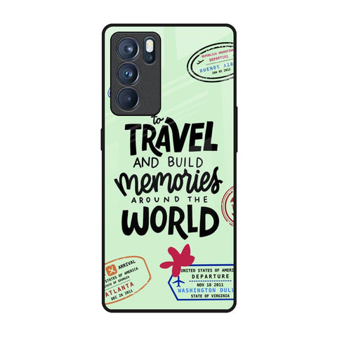 Travel Stamps Glossy Case for Oppo Reno6 Pro