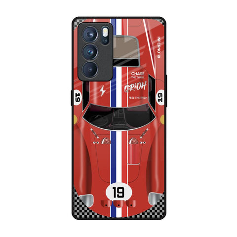 Racing Vintage Glossy Case for Oppo Reno6 Pro