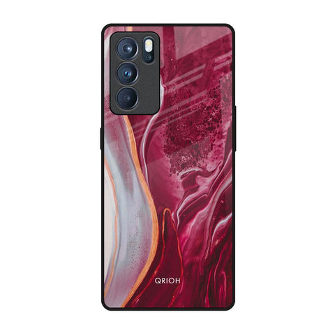 Crimson Ruby Glossy Case for Oppo Reno6 Pro