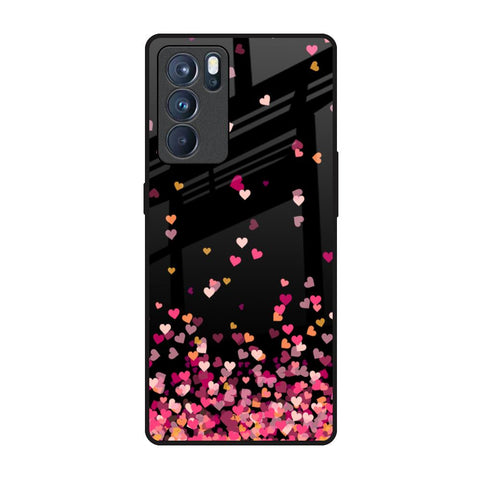Heart Rain Fall Glossy Case For Oppo Reno6 Pro