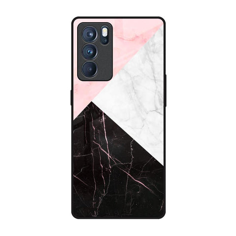 Marble Collage Art Glossy Case For Oppo Reno6 Pro