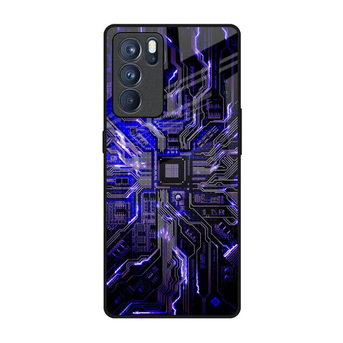 Techno Color Pattern Glossy Case For Oppo Reno6 Pro
