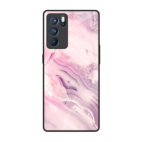 Diamond Pink Gradient Glossy Case For Oppo Reno6 Pro