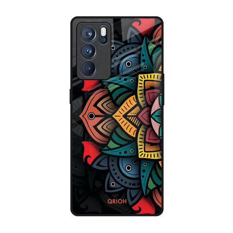 Retro Gorgeous Flower Glossy Case for Oppo Reno6 Pro