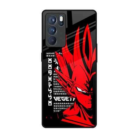 Red Vegeta Glossy Case for Oppo Reno6 Pro