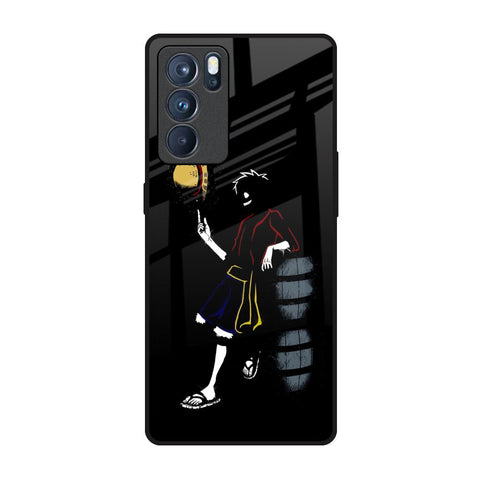 Luffy Line Art Glossy Case for Oppo Reno6 Pro