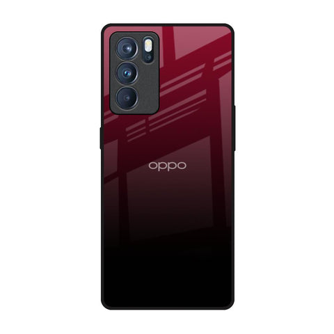 Wine Red Glossy Case For Oppo Reno6 Pro
