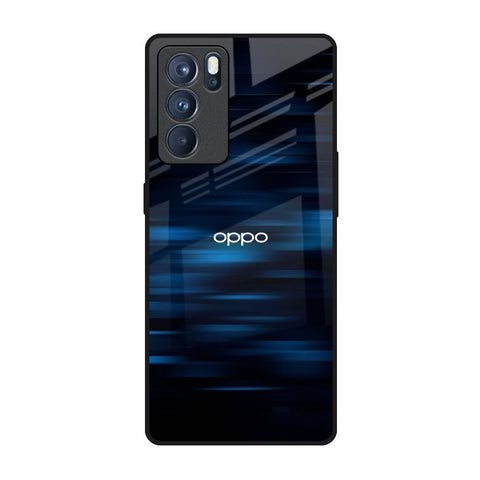 Blue Rough Abstract Glossy Case for Oppo Reno6 Pro