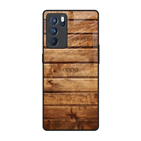 Wooden Planks Glossy Case for Oppo Reno6 Pro