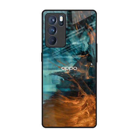 Golden Splash Glossy Case for Oppo Reno6 Pro