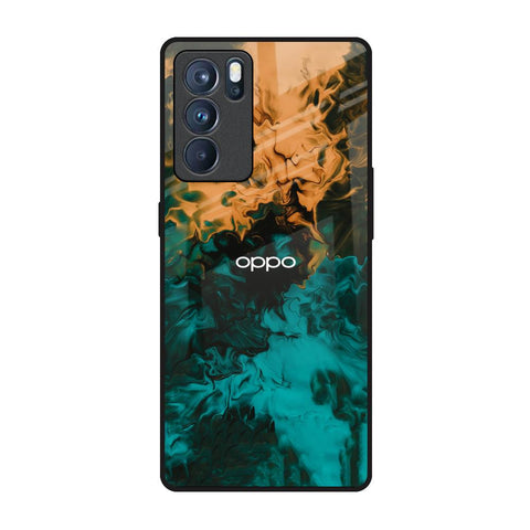 Watercolor Wave Glossy Case for Oppo Reno6 Pro