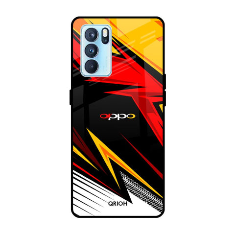 Race Jersey Pattern Glossy Case For Oppo Reno6 Pro